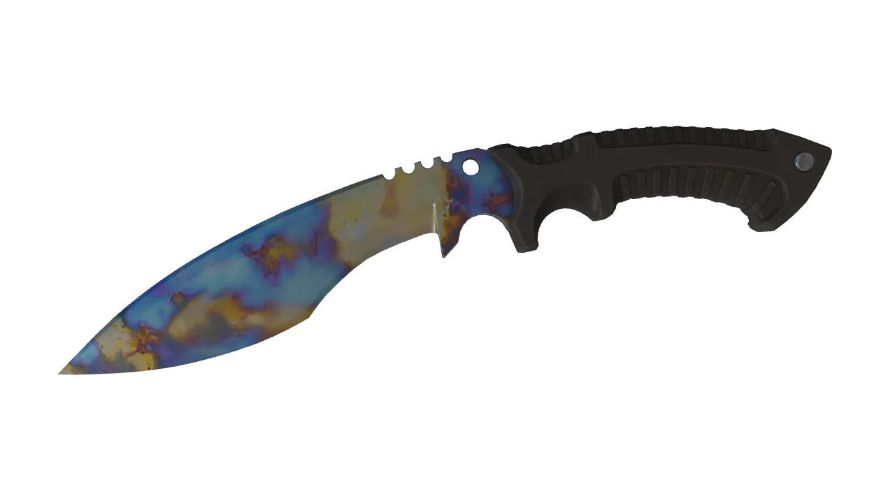 Kukri Knife | Case Hardened seed #262, front