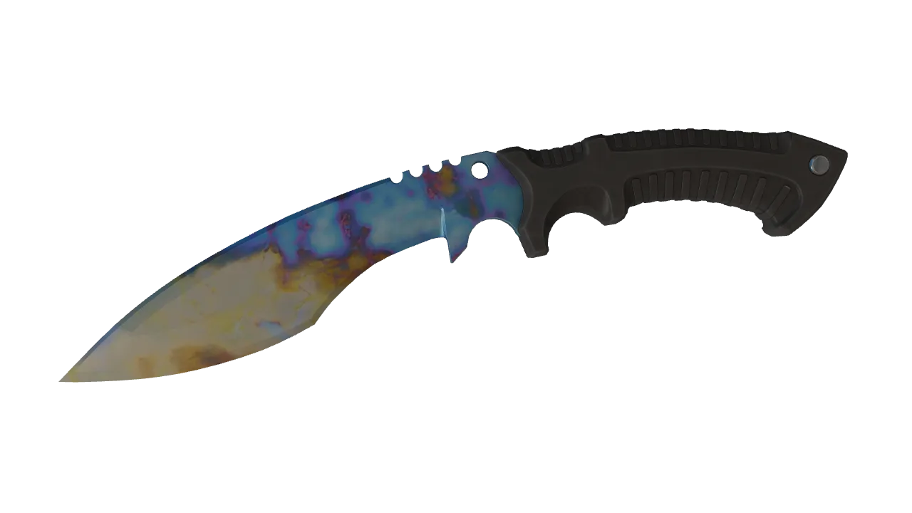 Kukri Knife | Case Hardened seed #281, front