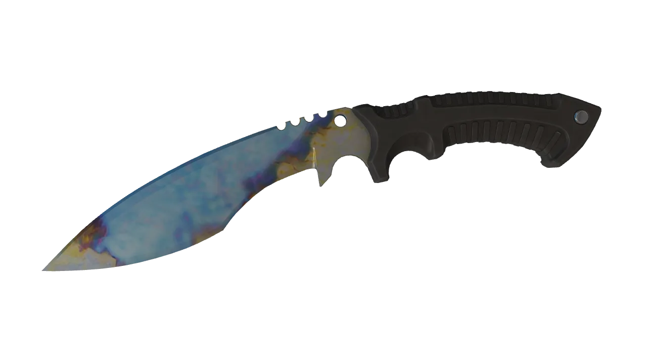 Kukri Knife | Case Hardened seed #283, front