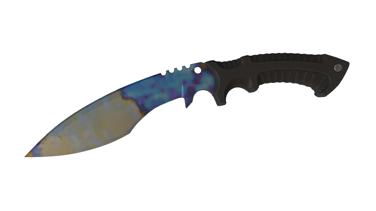 Kukri Knife | Case Hardened seed #297, front
