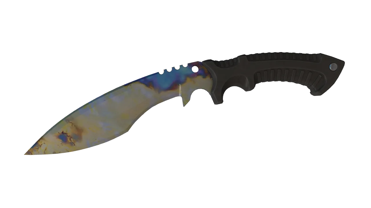 Kukri Knife | Case Hardened seed #305, front