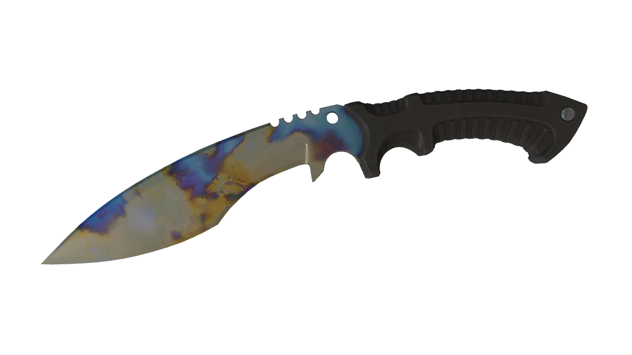 Kukri Knife | Case Hardened seed #306, front
