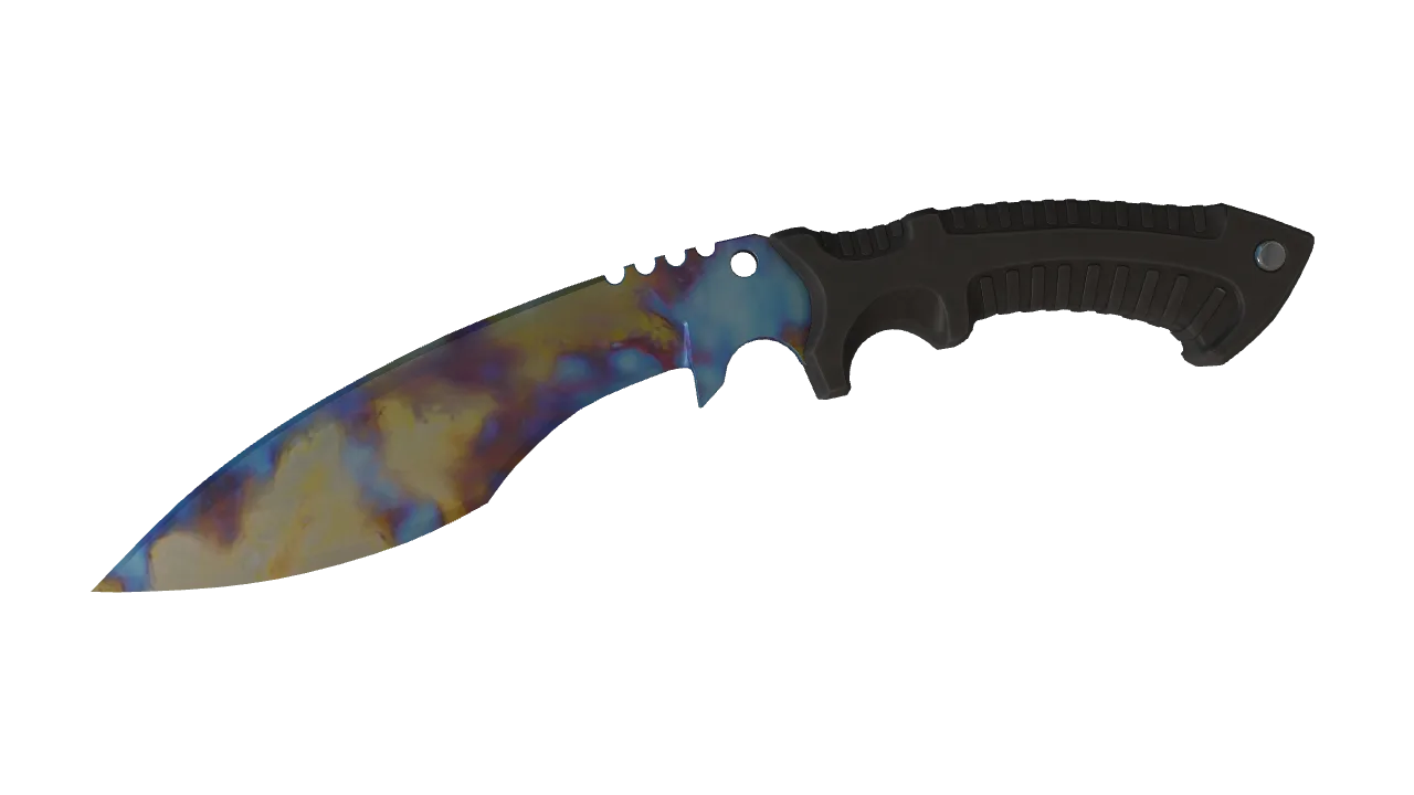 Kukri Knife | Case Hardened seed #310, front