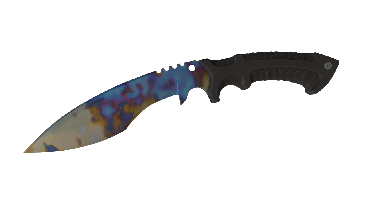 Kukri Knife | Case Hardened seed #318, front