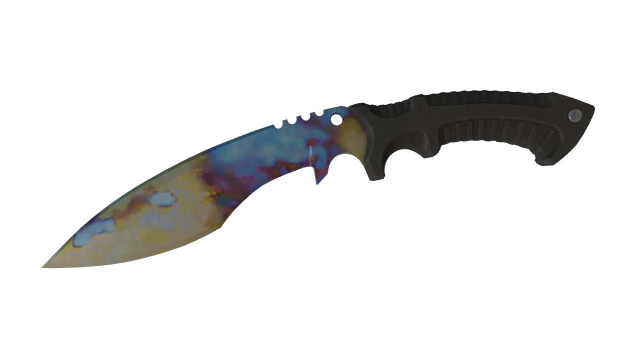 Kukri Knife | Case Hardened seed #320, front