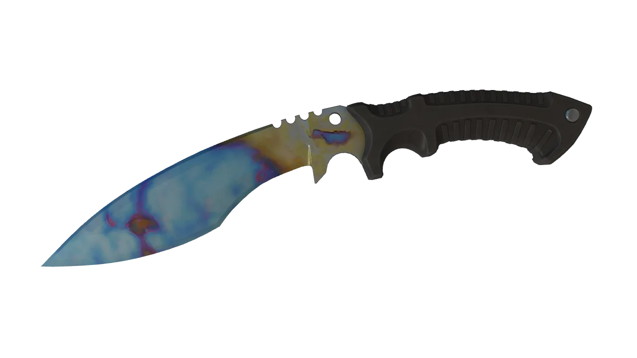 Kukri Knife | Case Hardened seed #322, front