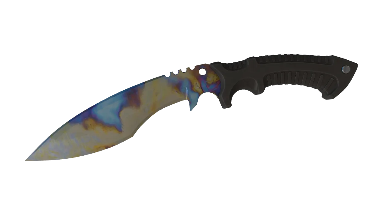 Kukri Knife | Case Hardened seed #334, front