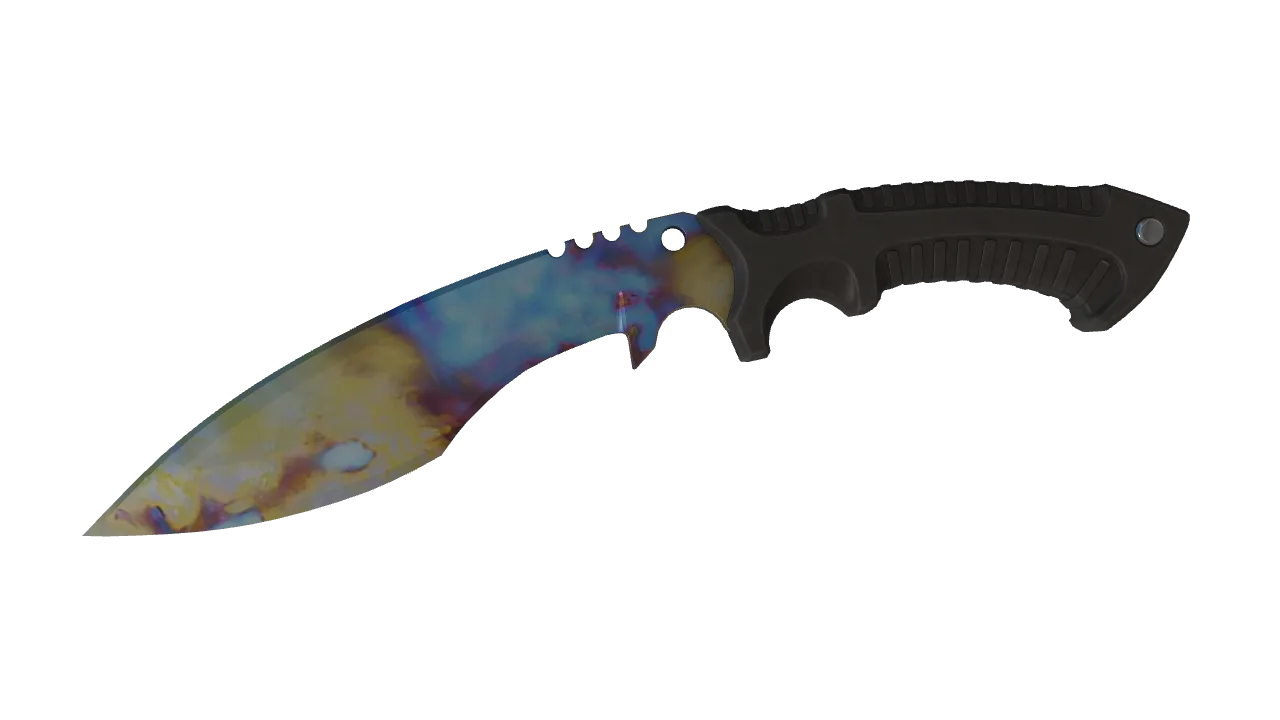 Kukri Knife | Case Hardened seed #339, front