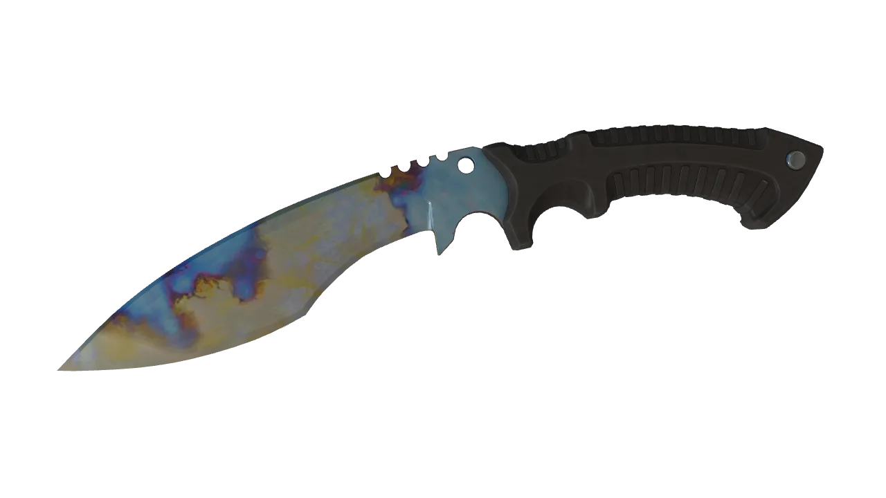 Kukri Knife | Case Hardened seed #34, front