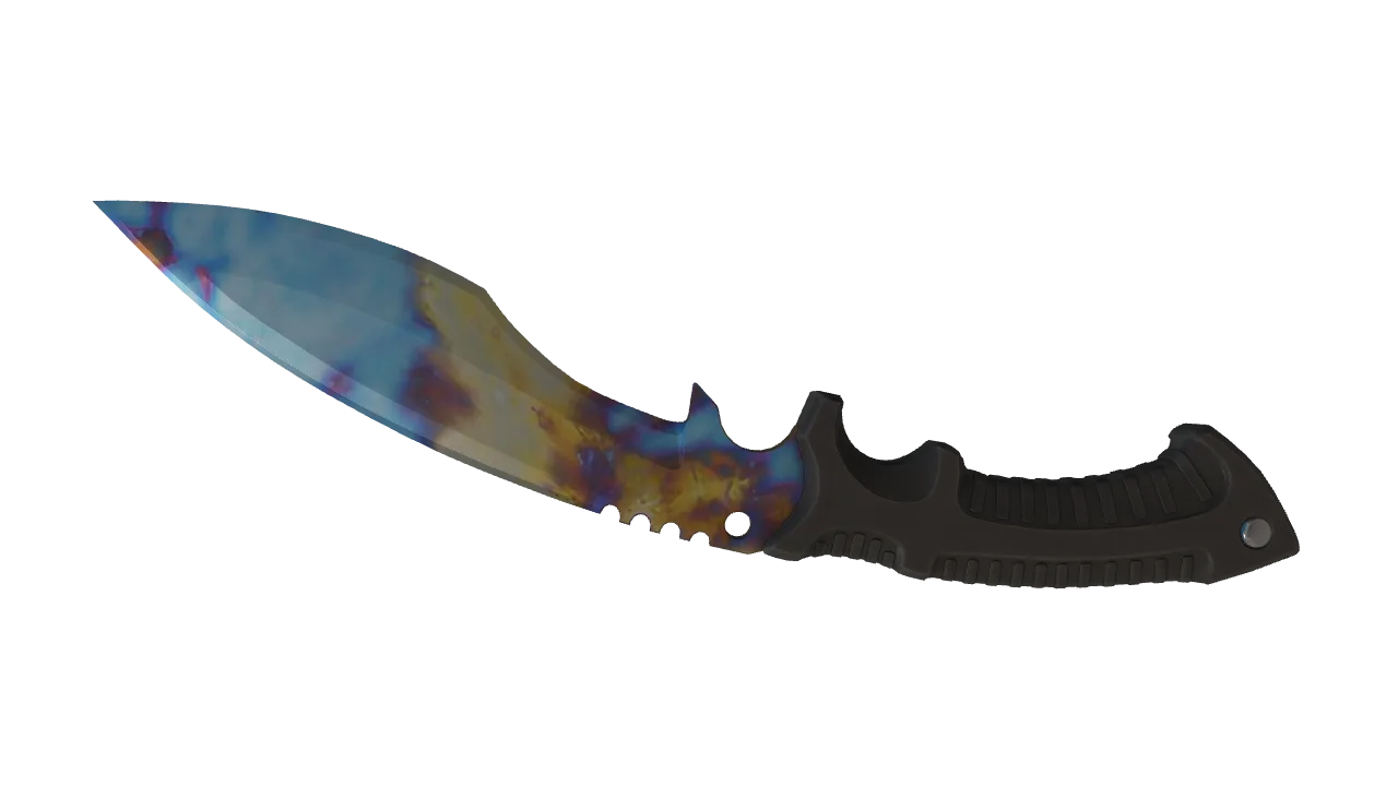 Kukri Knife | Case Hardened seed #341, back