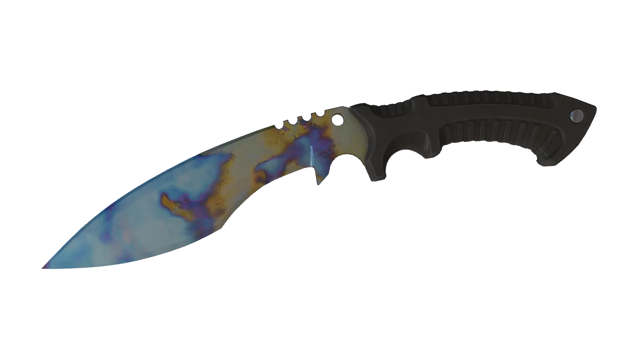 Kukri Knife | Case Hardened seed #341, front