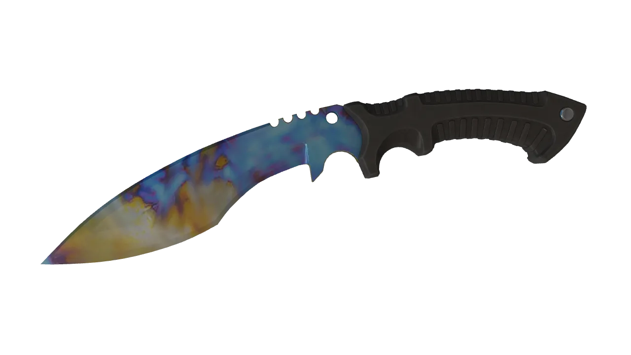 Kukri Knife | Case Hardened seed #347, front