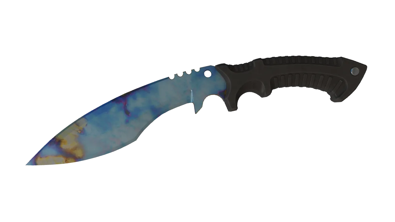 Kukri Knife | Case Hardened seed #358, front