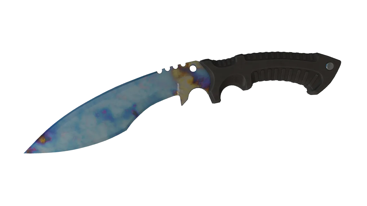 Kukri Knife | Case Hardened seed #371, front