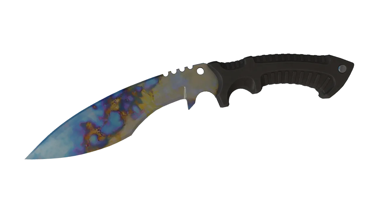 Kukri Knife | Case Hardened seed #375, front