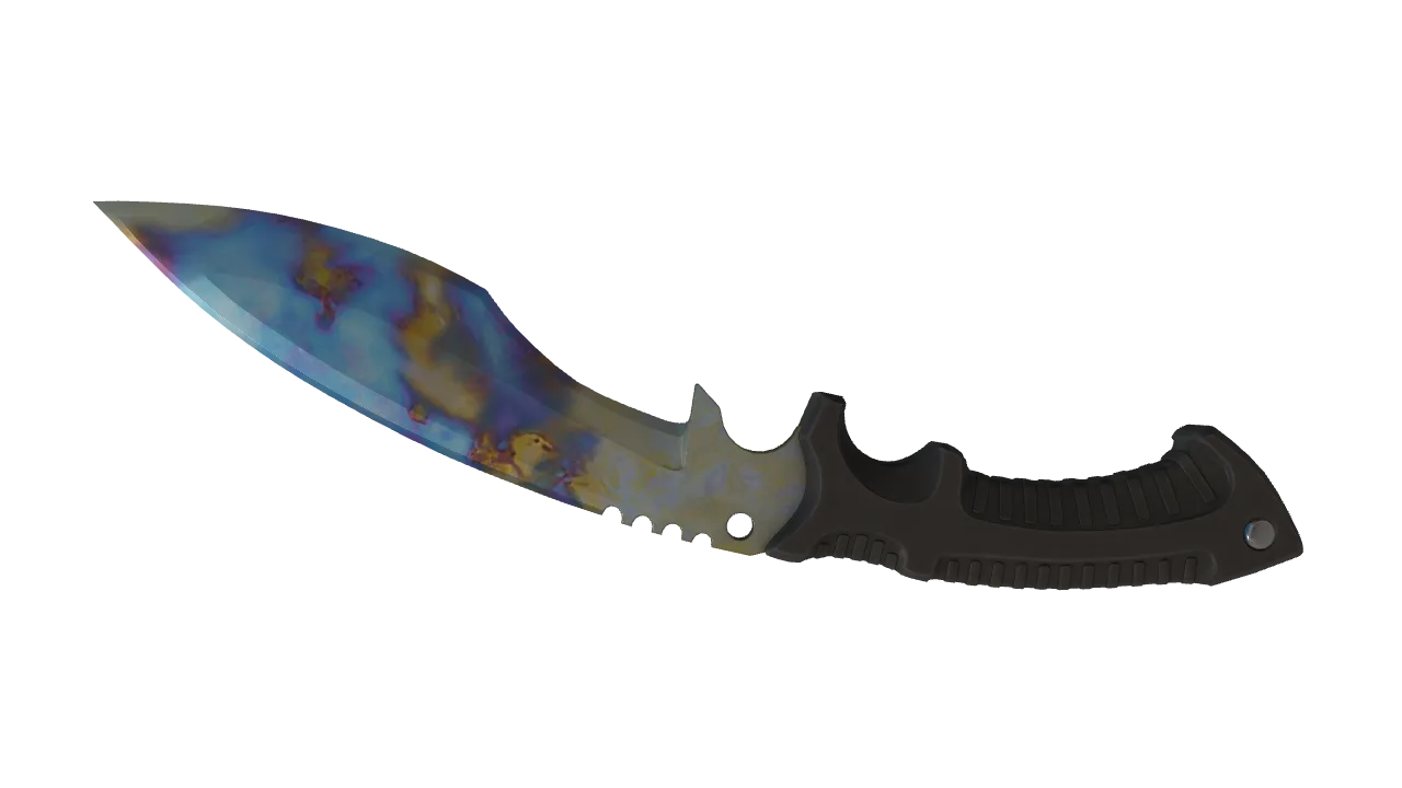 Kukri Knife | Case Hardened seed #377, back