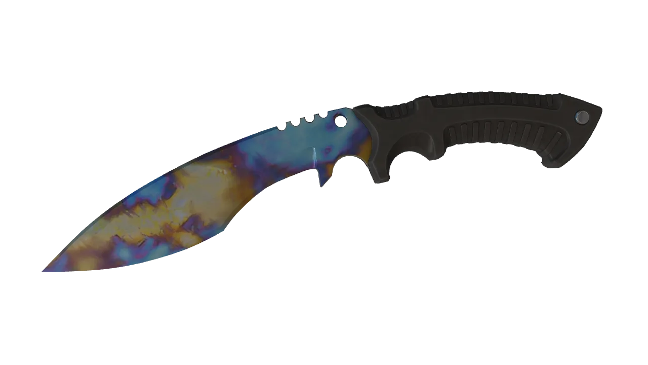 Kukri Knife | Case Hardened seed #395, front