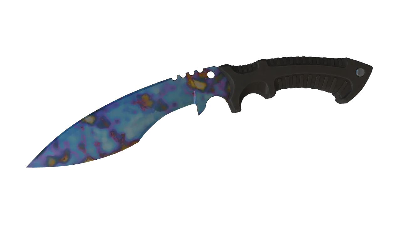 Kukri Knife | Case Hardened seed #396, front