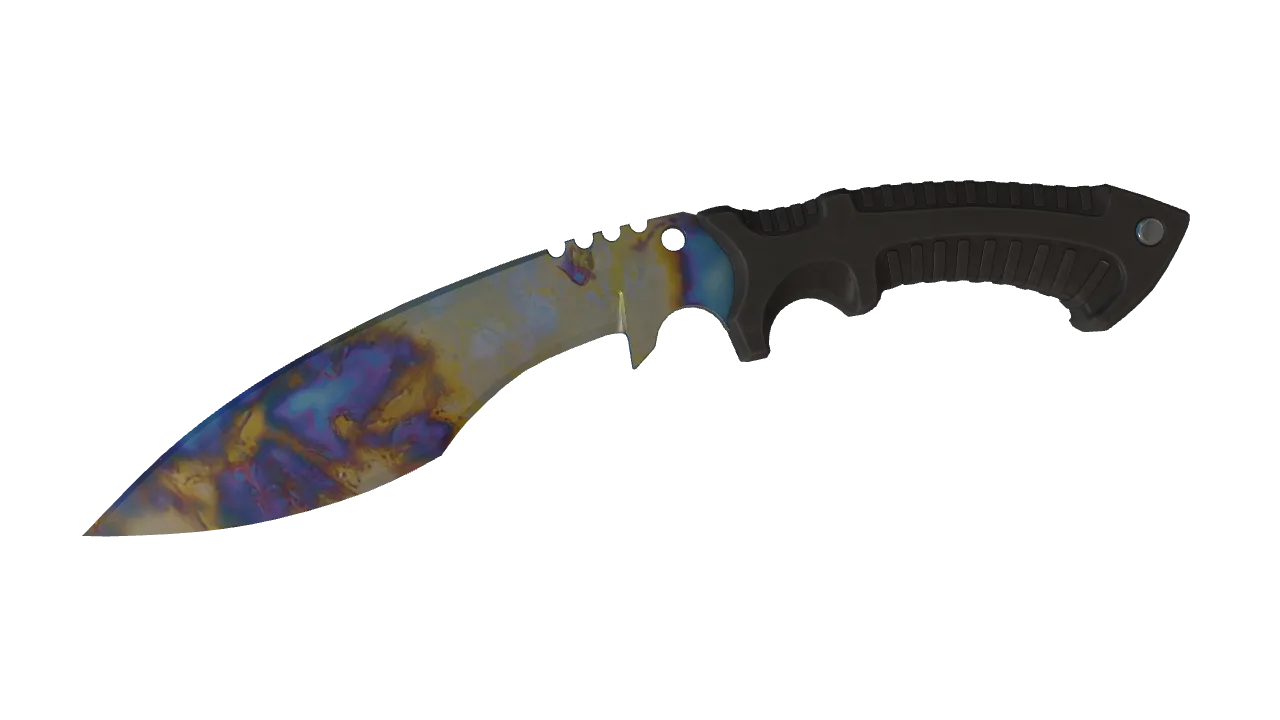 Kukri Knife | Case Hardened seed #397, front
