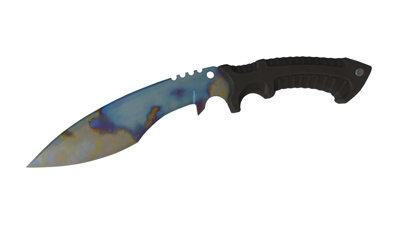Kukri Knife | Case Hardened seed #411, front