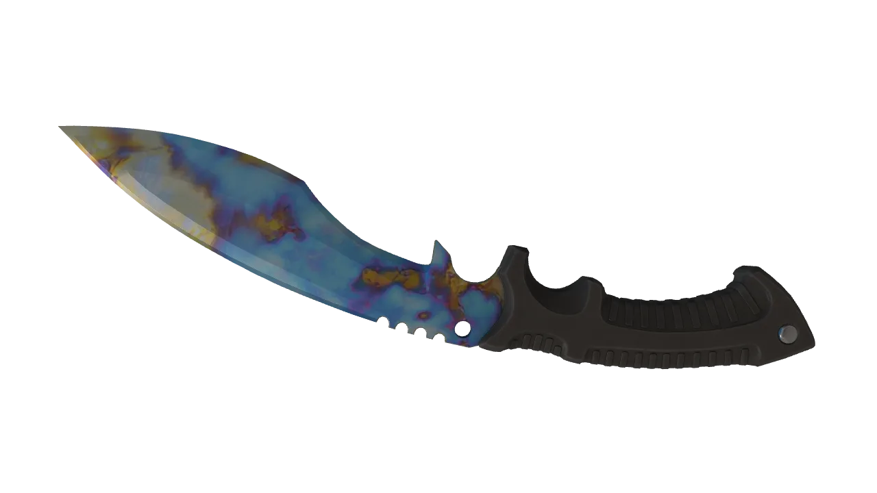 Kukri Knife | Case Hardened seed #414, back