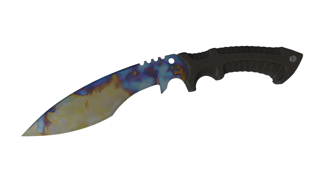 Kukri Knife | Case Hardened seed #416, front