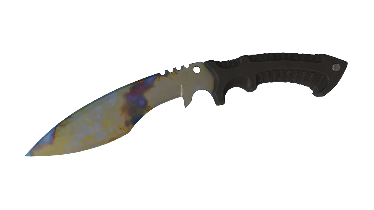 Kukri Knife | Case Hardened seed #429, front