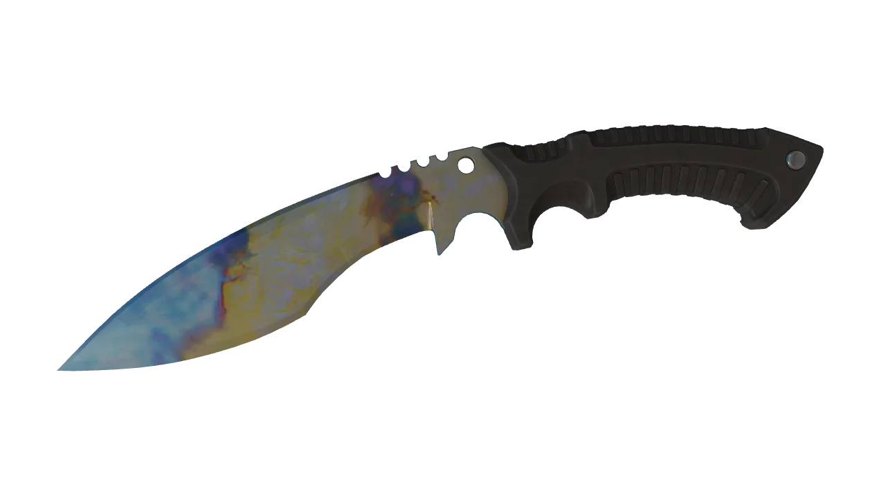 Kukri Knife | Case Hardened seed #442, front