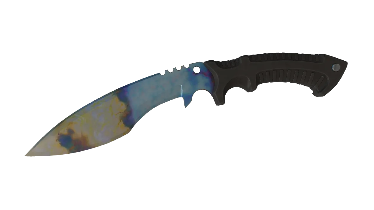 Kukri Knife | Case Hardened seed #445, front