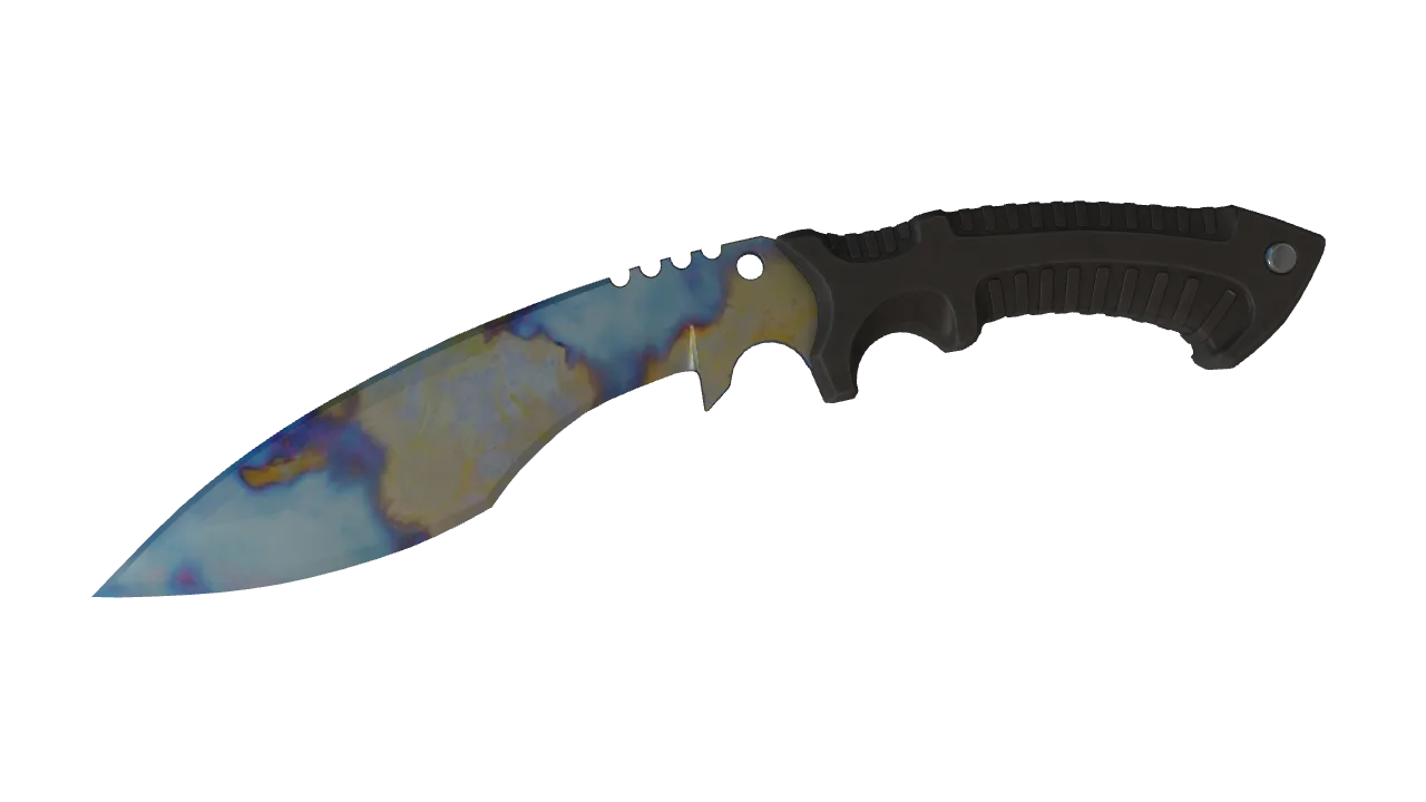 Kukri Knife | Case Hardened seed #458, front