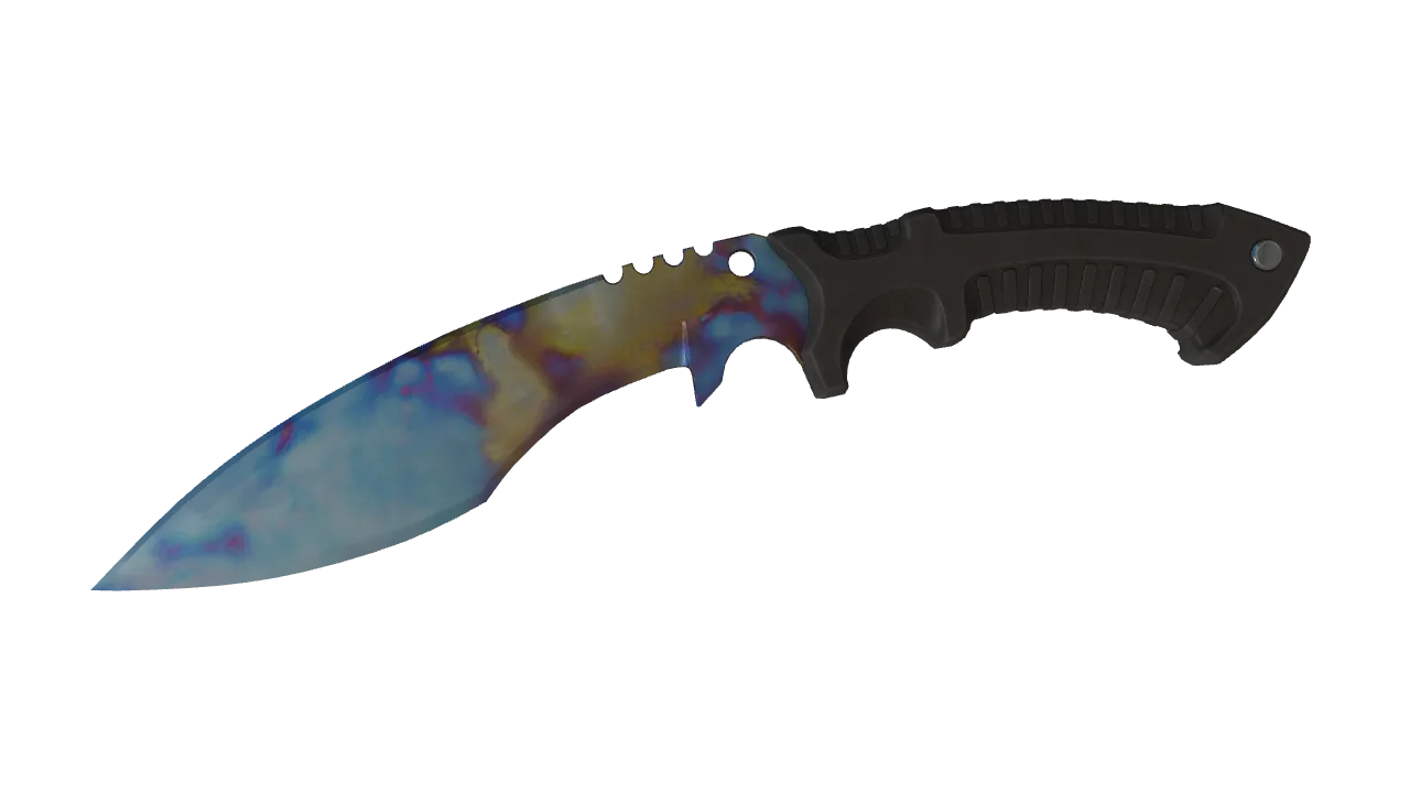 Kukri Knife | Case Hardened seed #463, front