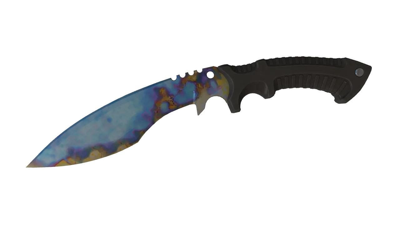 Kukri Knife | Case Hardened seed #494, front