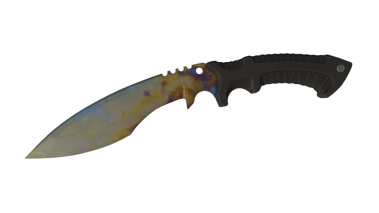 Kukri Knife | Case Hardened seed #497, front