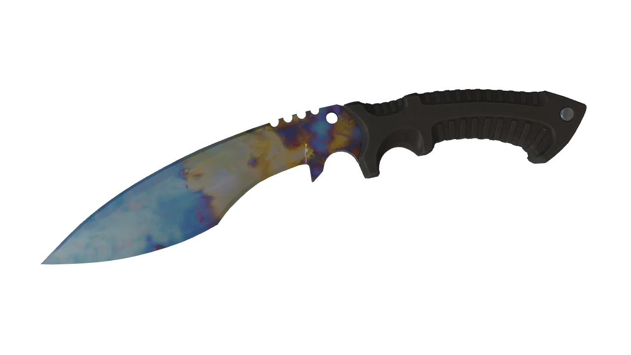 Kukri Knife | Case Hardened seed #507, front