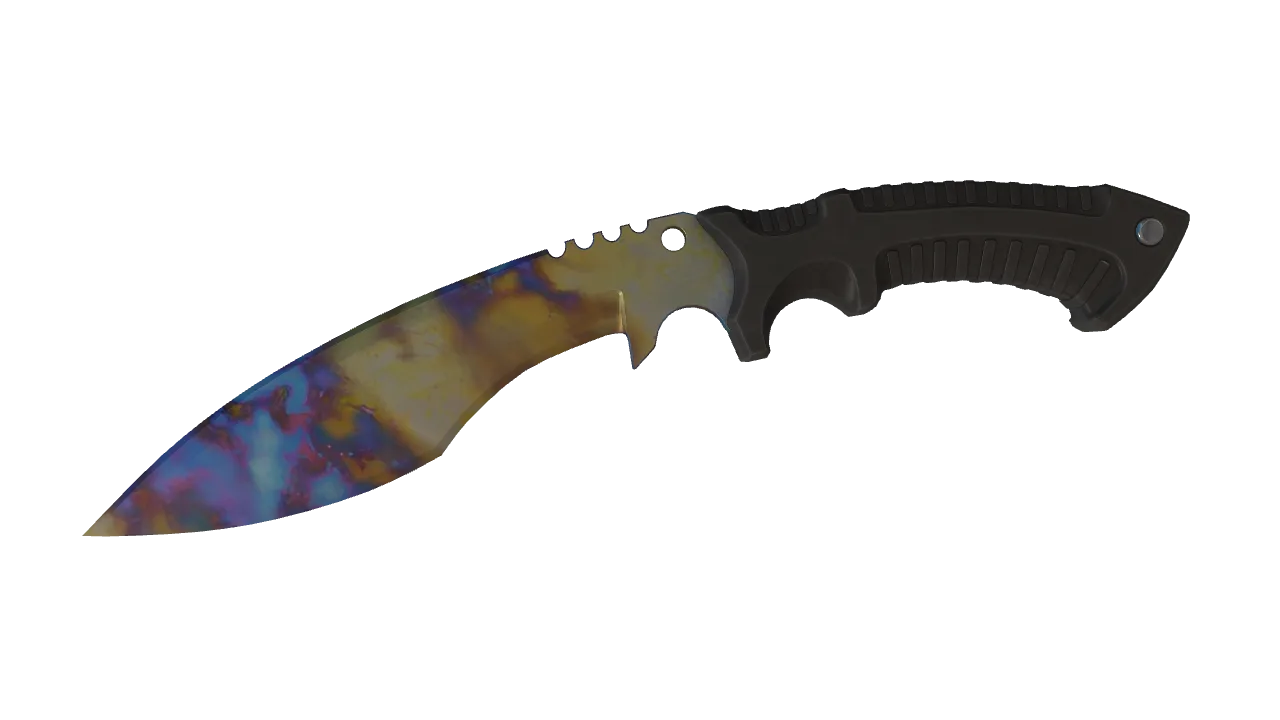 Kukri Knife | Case Hardened seed #509, front