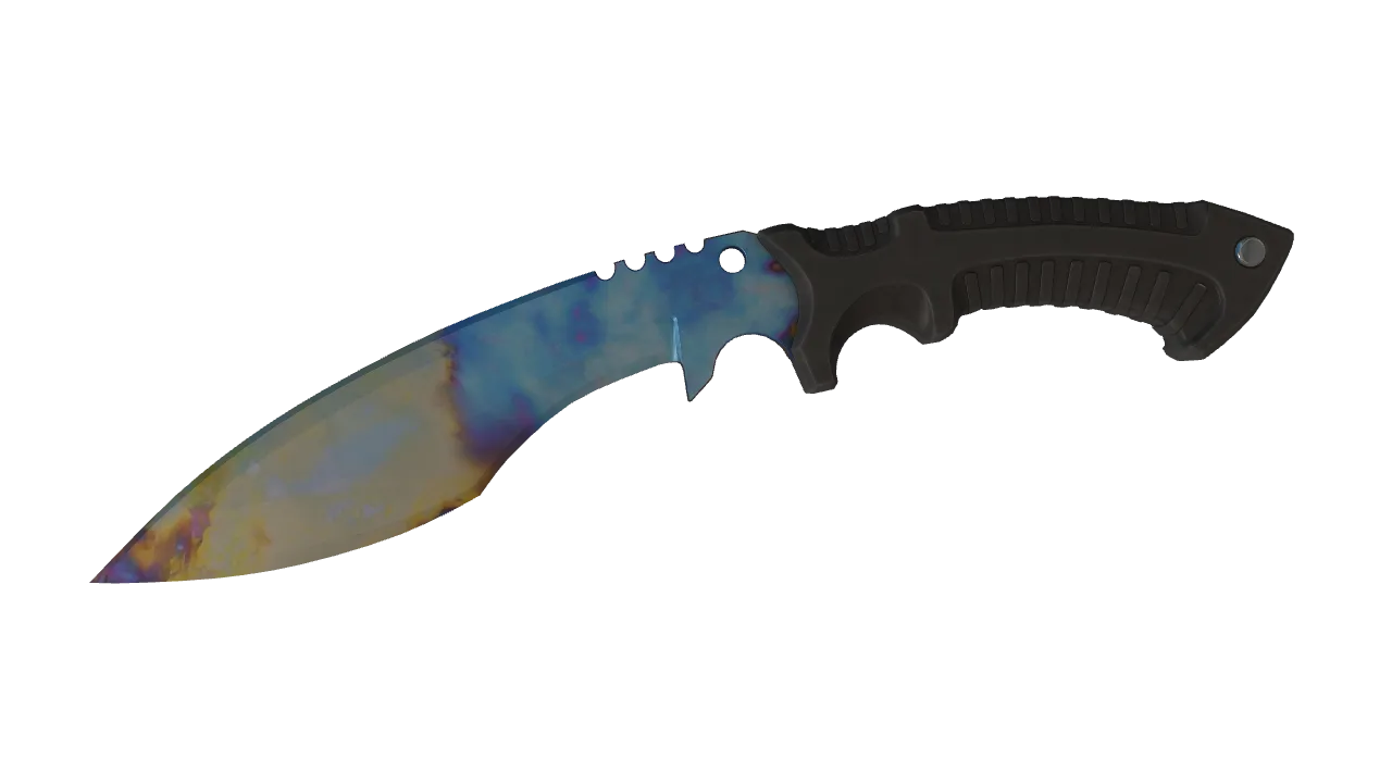 Kukri Knife | Case Hardened seed #513, front