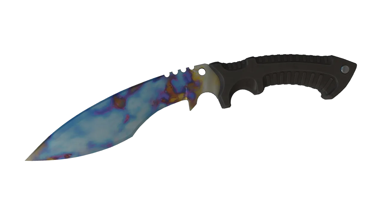 Kukri Knife | Case Hardened seed #515, front