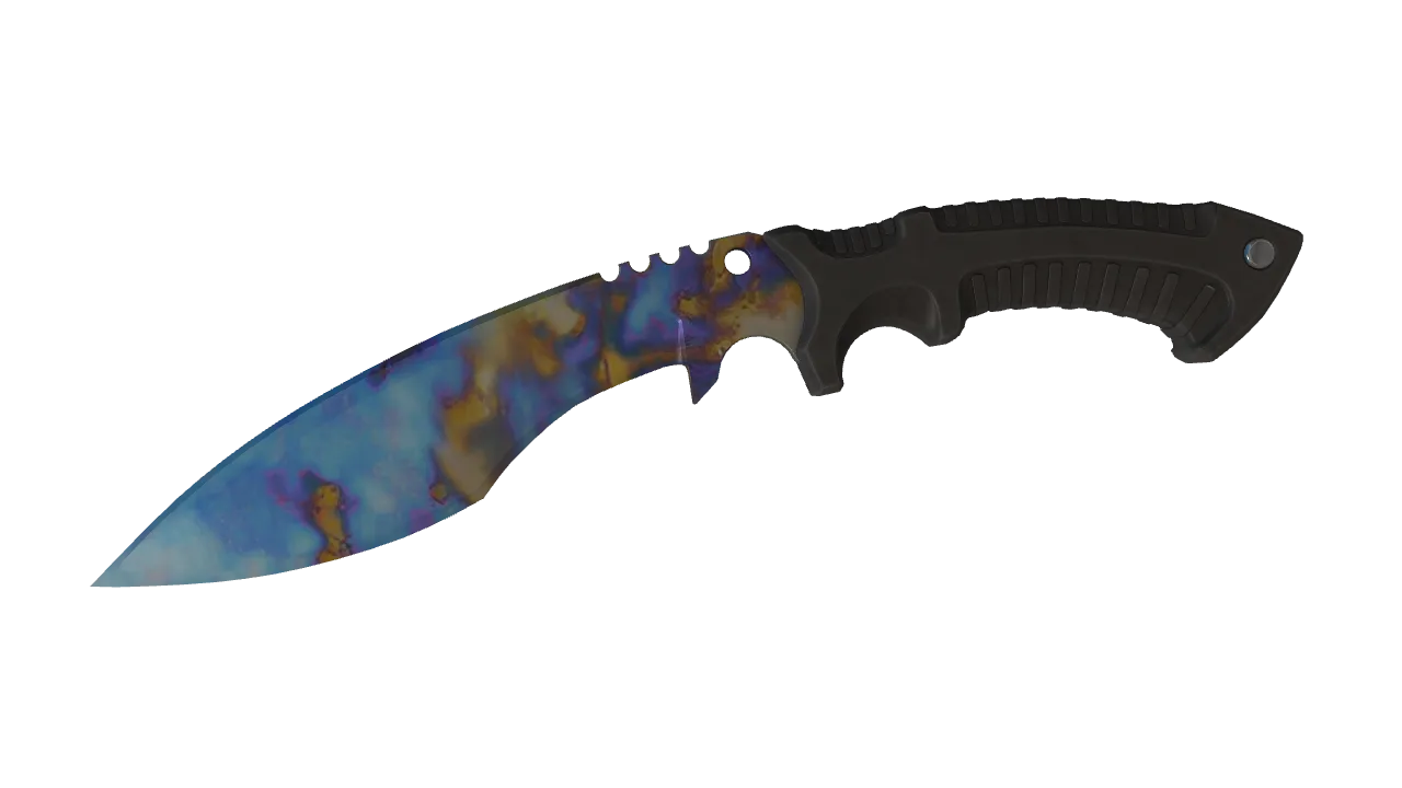 Kukri Knife | Case Hardened seed #522, front