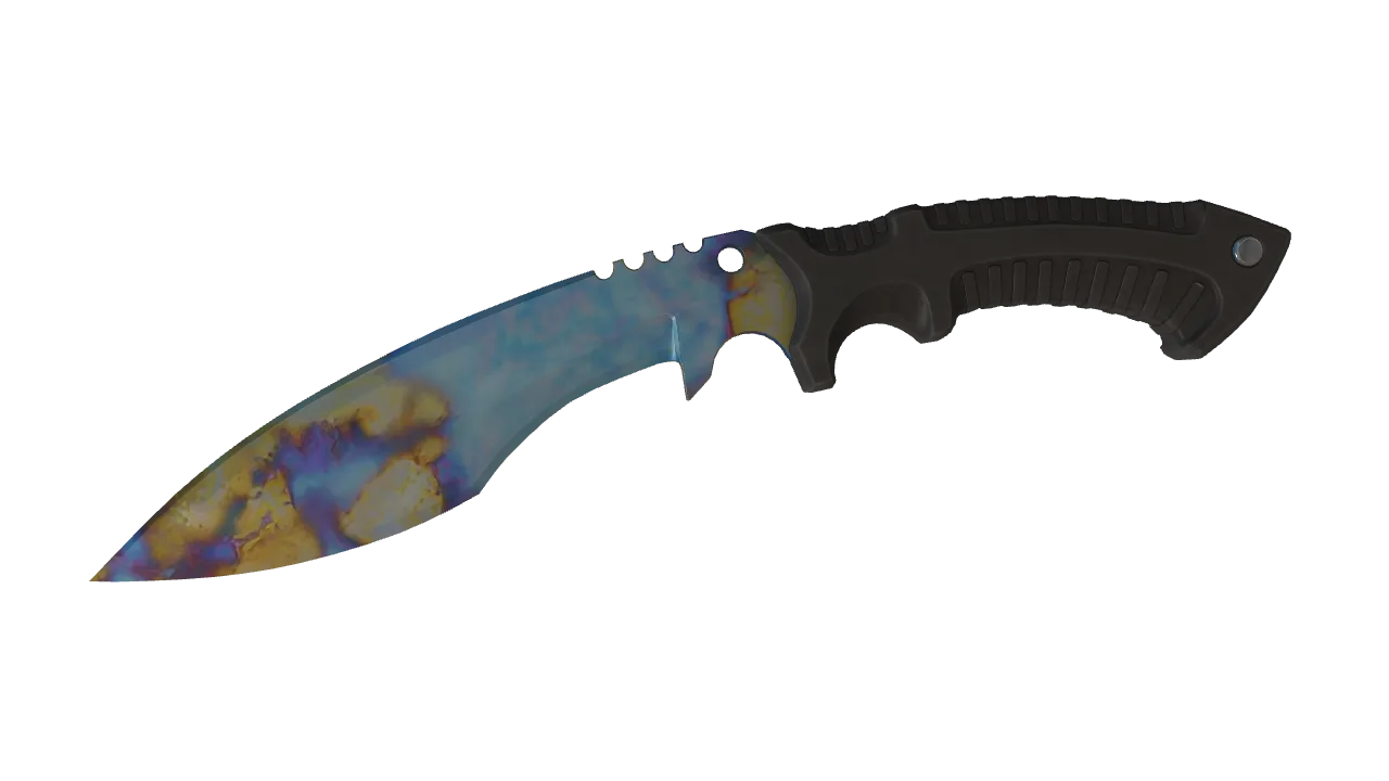 Kukri Knife | Case Hardened seed #528, front