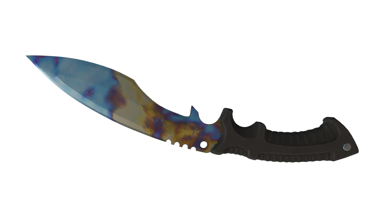 Kukri Knife | Case Hardened seed #541, back