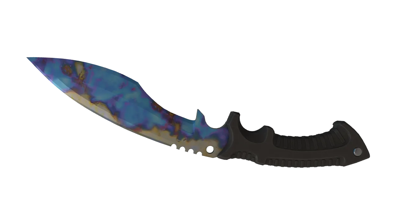 Kukri Knife | Case Hardened seed #542, back