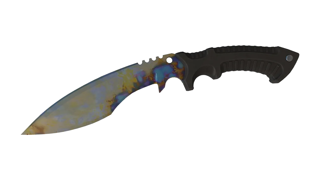 Kukri Knife | Case Hardened seed #542, front