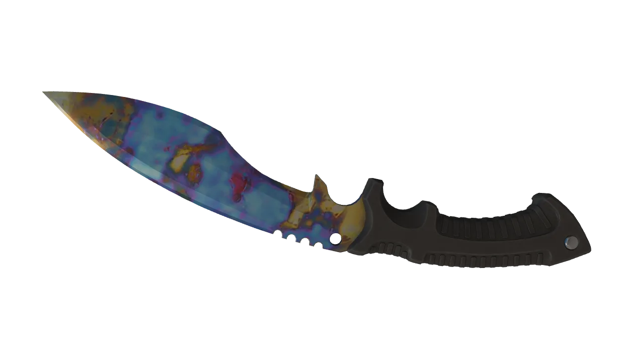 Kukri Knife | Case Hardened seed #545, back
