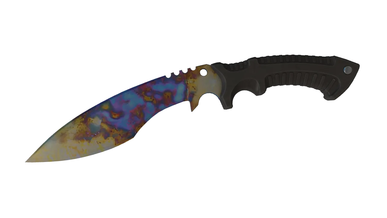 Kukri Knife | Case Hardened seed #545, front