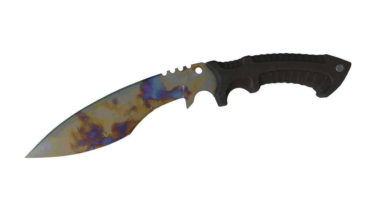 Kukri Knife | Case Hardened seed #55, front
