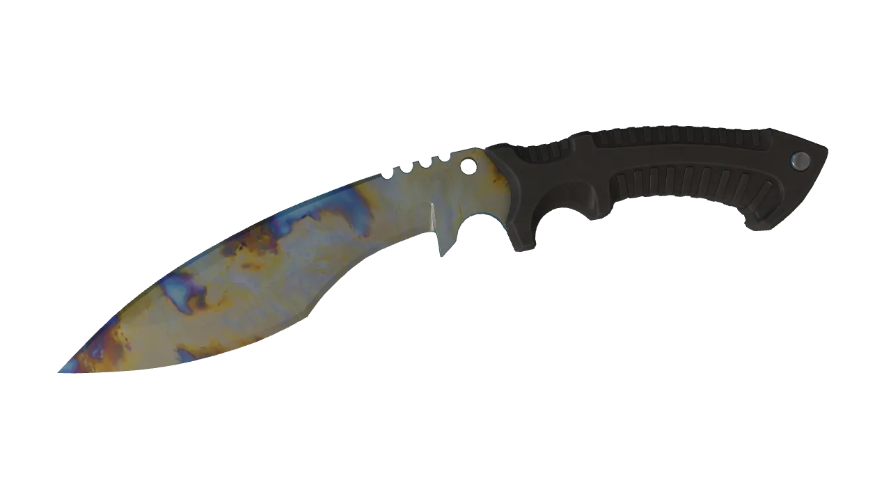 Kukri Knife | Case Hardened seed #556, front