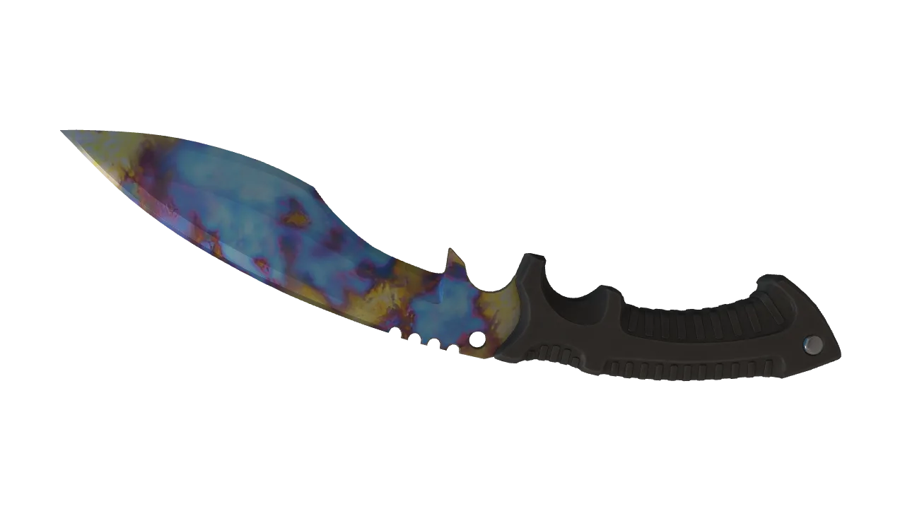 Kukri Knife | Case Hardened seed #563, back
