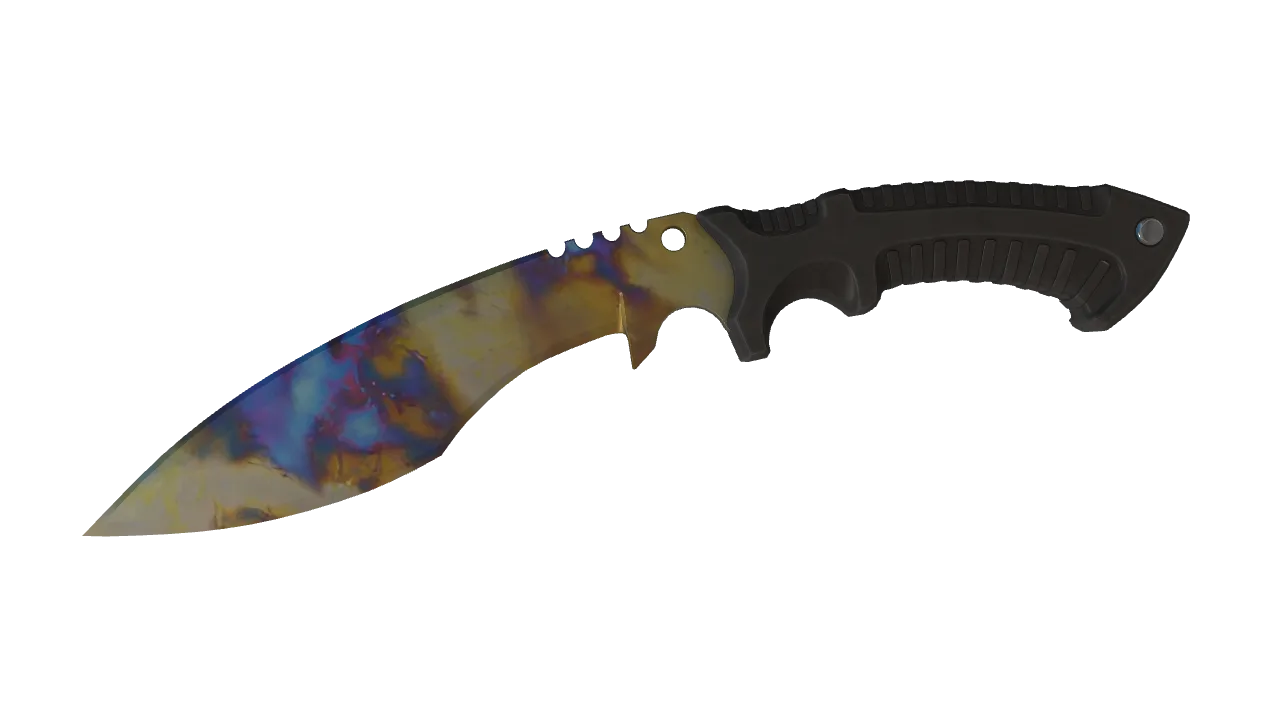 Kukri Knife | Case Hardened seed #563, front