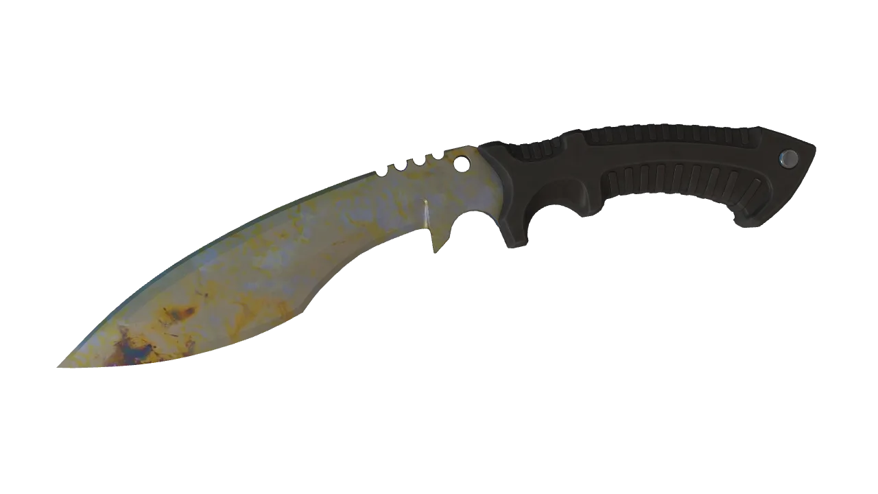 Kukri Knife | Case Hardened seed #576, front