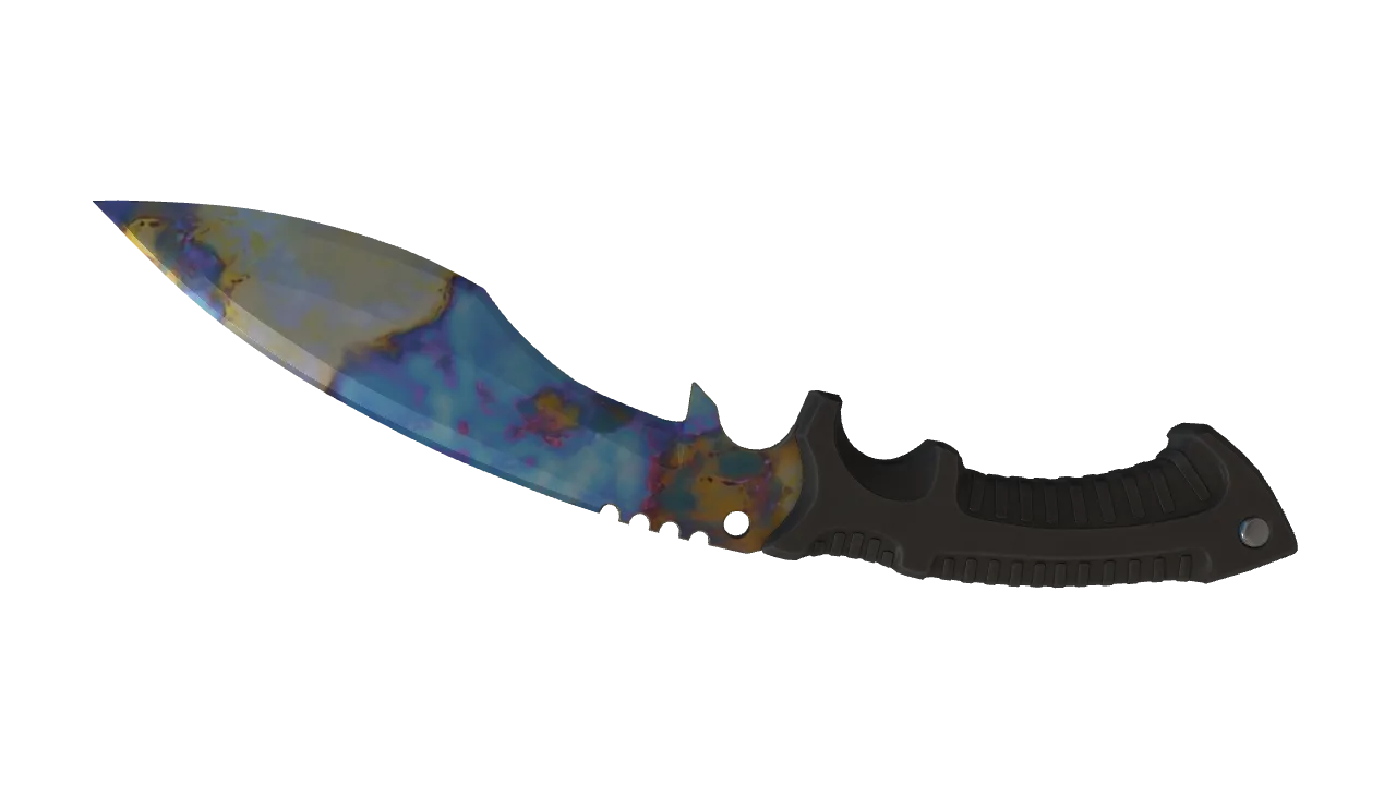 Kukri Knife | Case Hardened seed #596, back